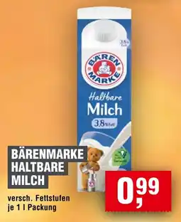 Handelshof BÄRENMARKE HALTBARE MILCH Angebot