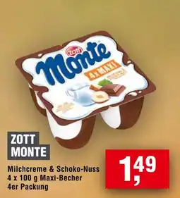 Handelshof ZOTT MONTE Milchcreme & Schoko-Nuss Angebot