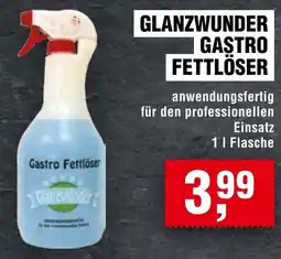 Handelshof Glanzwunder Gastro Fettlöser Angebot