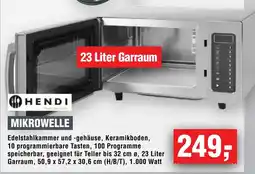 Handelshof HENDI MIKROWELLE Angebot