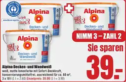 B1 Discount Baumarkt Alpina Decken- und Wandweiß Angebot