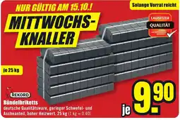 B1 Discount Baumarkt Bündelbriketts REKORD Angebot