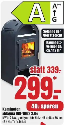 B1 Discount Baumarkt Kaminofen »Magna UNI-1963 3.0« Angebot