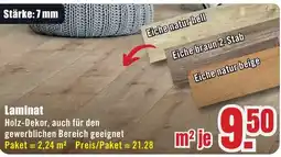 B1 Discount Baumarkt Laminat Holz-Dekor Angebot