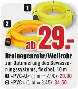 B1 Discount Baumarkt Drainagenrohr/Wellrohr Angebot