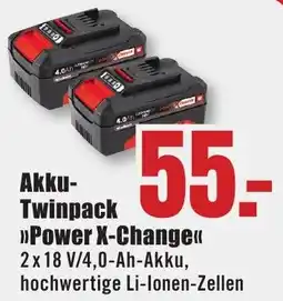 B1 Discount Baumarkt Akku-Twinpack »Power X-Change« Angebot