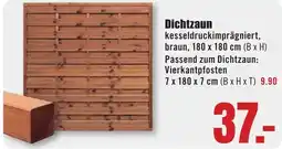 B1 Discount Baumarkt Dichtzaun Angebot