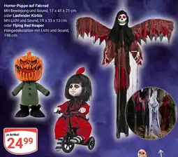 Globus Horror-Puppe auf Fahrrad Angebot
