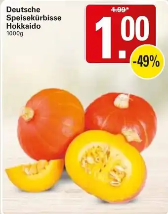Deutsche Speisekürbisse Hokkaido