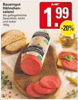 WEZ Bauerngut Hähnchensalami Angebot