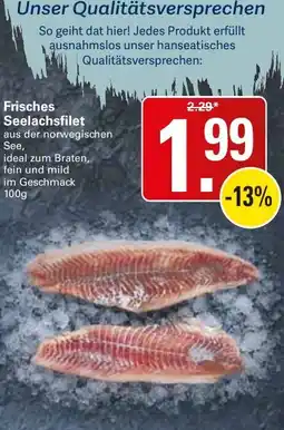 WEZ Frisches Seelachsfilet Angebot