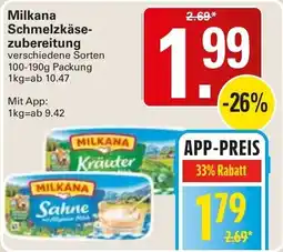 WEZ Milkana Schmelzkäse-zubereitung Angebot