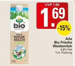 WEZ Arla Bio Frische Weidemilch Angebot