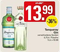 WEZ Tanqueray Gin Angebot