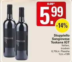 WEZ Stuppiello Sangiovese Angebot