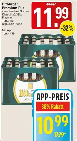 WEZ Bitburger Premium Pils Angebot