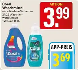 WEZ Coral Waschmittel Angebot