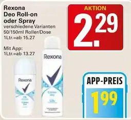 WEZ Rexona Deo Roll-on oder Spray Angebot