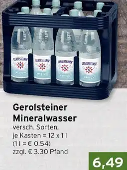 CAP Markt Gerolsteiner Mineralwasser Angebot