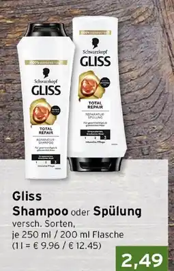 CAP Markt Gliss Shampoo oder Spülung Angebot