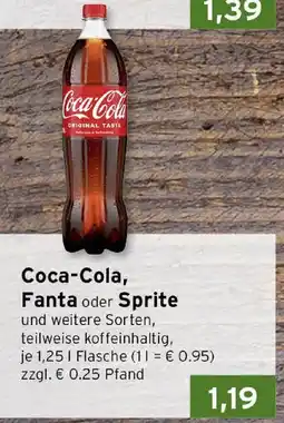CAP Markt Coca-Cola, Fanta oder Sprite Angebot