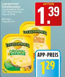 WEZ Leerdammer Scheibenkäse Angebot