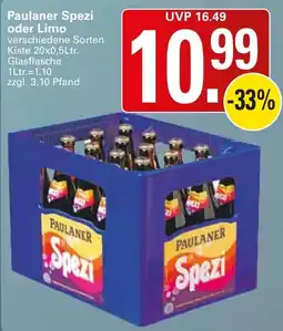 WEZ Paulaner Spezi Angebot