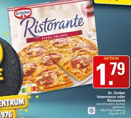 WEZ Dr. Oetker Ristorante Pizza Salame Angebot