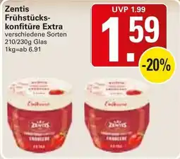 WEZ Zentis Frühstücks-konfitüre Extra Angebot
