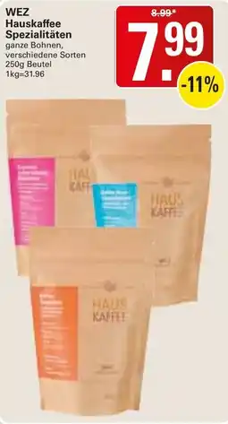WEZ WEZ Hauskaffee Spezialitäten Angebot
