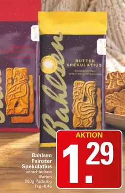 WEZ Bahlsen Feinster Spekulatius Angebot