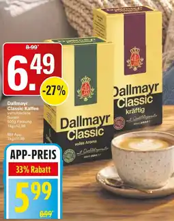 WEZ Dallmayr Classic Kaffee Angebot