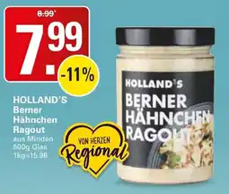 WEZ HOLLAND'S Berner Hähnchen Ragout Angebot