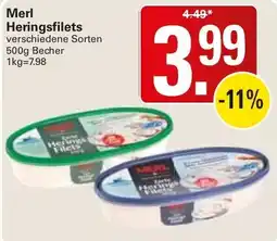 WEZ Merl Heringsfilets Angebot