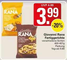 WEZ Giovanni Rana Fertiggerichte Angebot