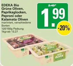 WEZ EDEKA Bio Grüne Oliven Angebot