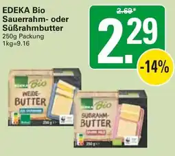 WEZ EDEKA Bio Sauerrahm- oder Süßrahmbutter Angebot