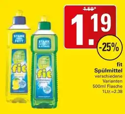 WEZ fit Spülmittel Angebot