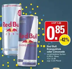 WEZ Red Bull Energydrink Angebot