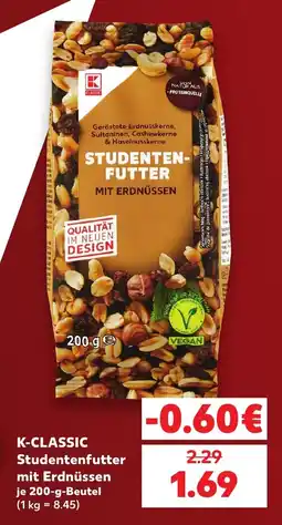 Kaufland K-CLASSIC Studentenfutter mit Erdnüssen Angebot