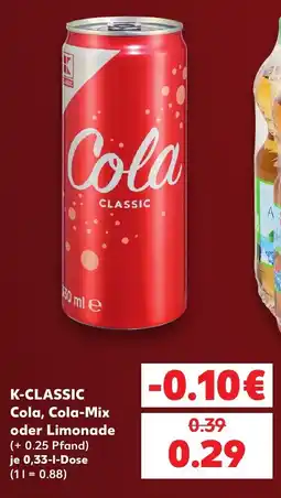 Kaufland K-CLASSIC Cola Angebot