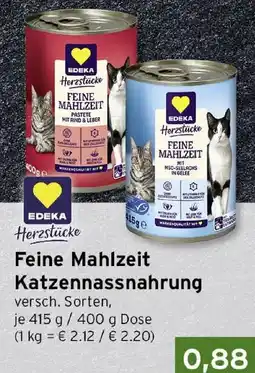 CAP Markt EDEKA Herzstücke Feine Mahlzeit Katzen Nassnahrung Angebot