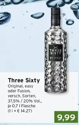 CAP Markt Three Sixty Vodka Angebot