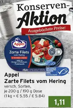 CAP Markt Appel Zarte Filets vom Hering Angebot