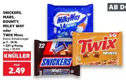 Kaufland SNICKERS, MARS, BOUNTY, MILKY WAY oder TWIX Minis Angebot