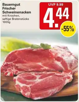 WEZ Bauerngut Frischer Schweinenacken Angebot