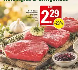 WEZ Block House Argentinisches Hüftsteak Angebot