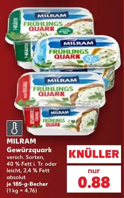 Kaufland MILRAM Gewürzquark Angebot