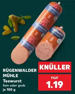 Kaufland RÜGENWALDER MÜHLE Teewurst Angebot