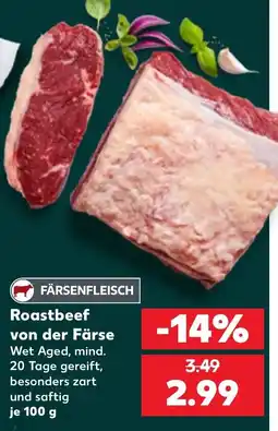 Kaufland FÄRSENFLEISCH Roastbeef von der Färse Angebot